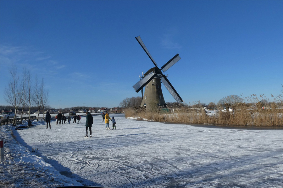 Ice skating in the Netherlands