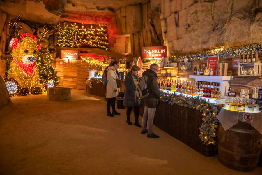 Christmas Market in caves of Valkenburg